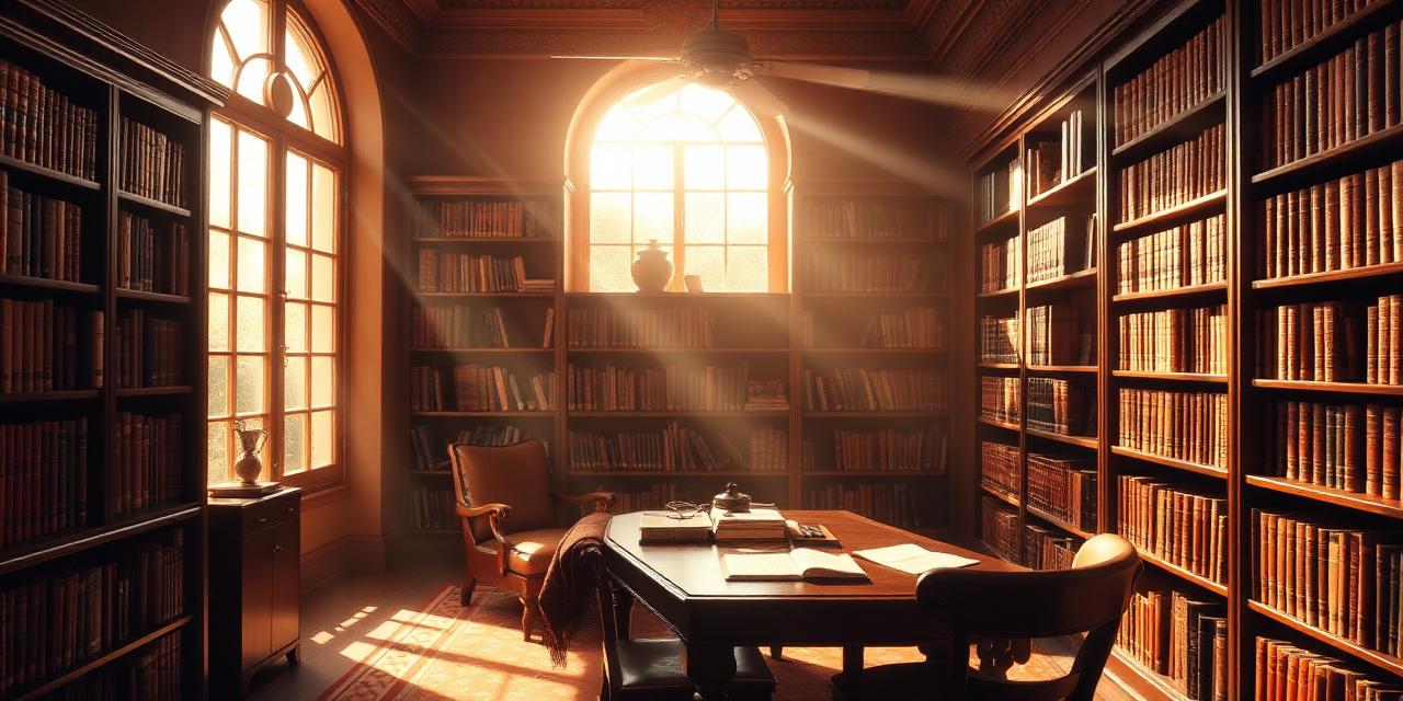 Testamente – bibliotek med læderindbundne bøger